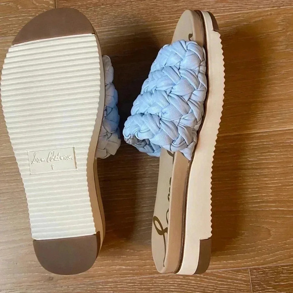 Sam Edelman Women's Ainslie Braided Platform Slide Sandal Size 8 Blue - Picture 7 of 9